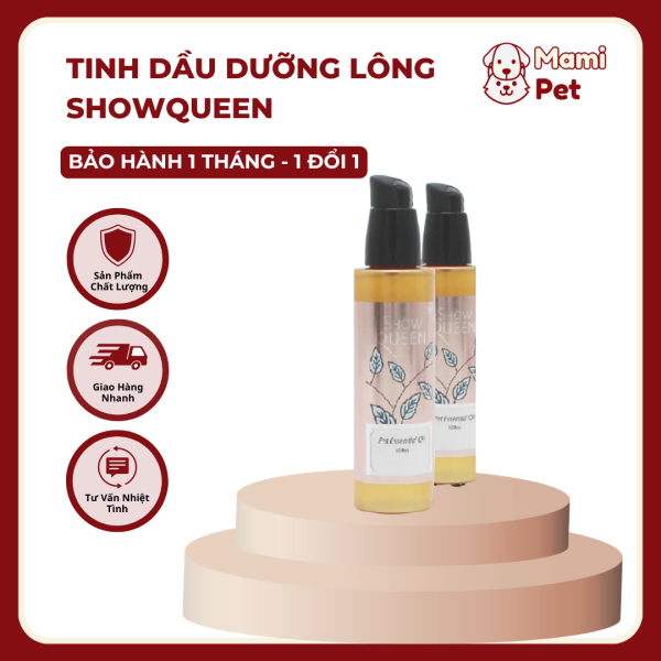 Tinh dầu dưỡng lông Show Queen cho chó mèo 100ml - Khử mùi, dưỡng thơm hiệu quả